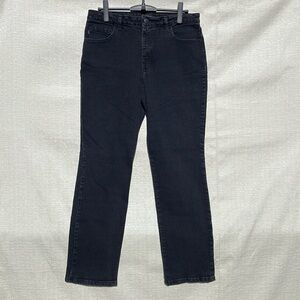 Lee Relaxed Fit Straight Leg High Rise Black Size 14